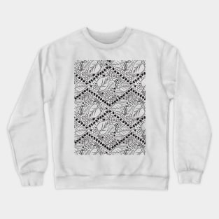 Leaf Doodle Seamless Surface Pattern Design Crewneck Sweatshirt